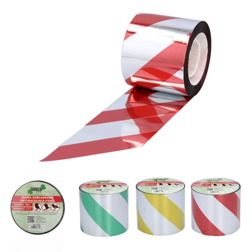 Ruban réfléchissant anti-oiseaux 50 m × 4,8 cm (mix de couleurs)