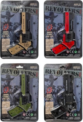 Pistolet à amorces style revolver - 1 pièce