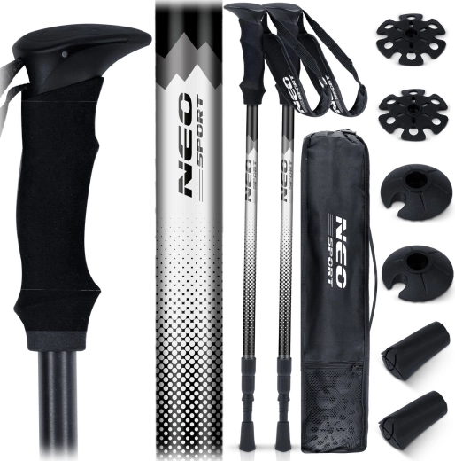 Bâtons de trekking Neo-Sport NS-381 avec système antichoc 65–135 cm