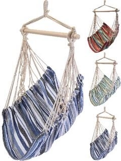 Fauteuil hamac suspendu Poly, charge maximale 120 kg, assortiment de couleurs