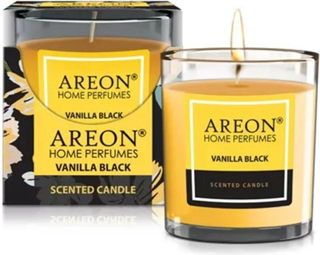Bougie parfumée Areon Vanilla Black 120 g