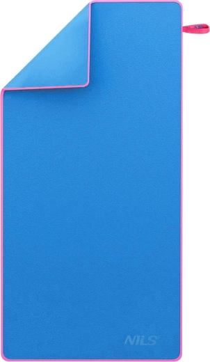 Serviette microfibre à séchage rapide NILS, bleu‑rose