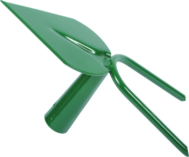 Sarcloir manuel en forme de cœur à deux dents, sans manche