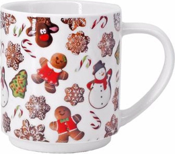 Mug en céramique motif pain d’épices 270 ml