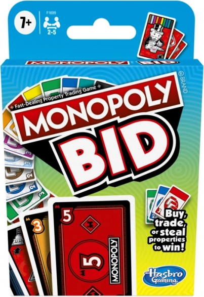 Monopoly Bid jeu de cartes