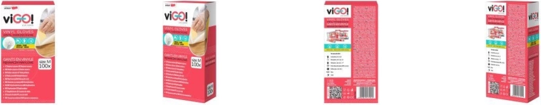 Gants en vinyle jetables M, 100 pièces