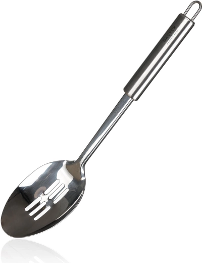 Cuillère perforée en acier inoxydable AZORA 31 × 7 cm