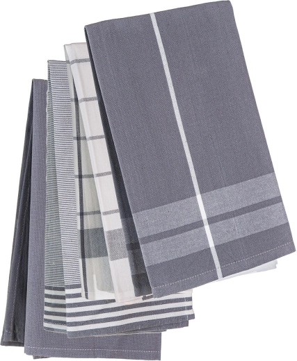 Torchons de cuisine Prime 50 × 70 cm, coton, mélange gris, 4 pcs