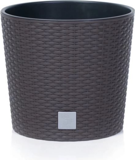 Cache-pot Rato Round avec insert 20 cm ombre