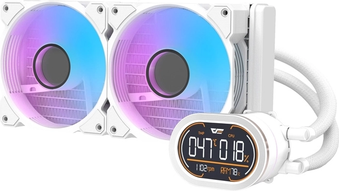 DarkFlash DH240D v2 refroidissement liquide CPU 240 mm blanc