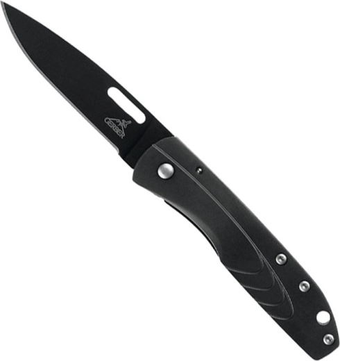 Gerber STL 2.5 couteau de poche 6,6 cm, tout noir, tout métal