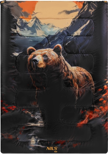 Sac de couchage NILS Camp Bear 3-en-1, double ou deux sacs séparés