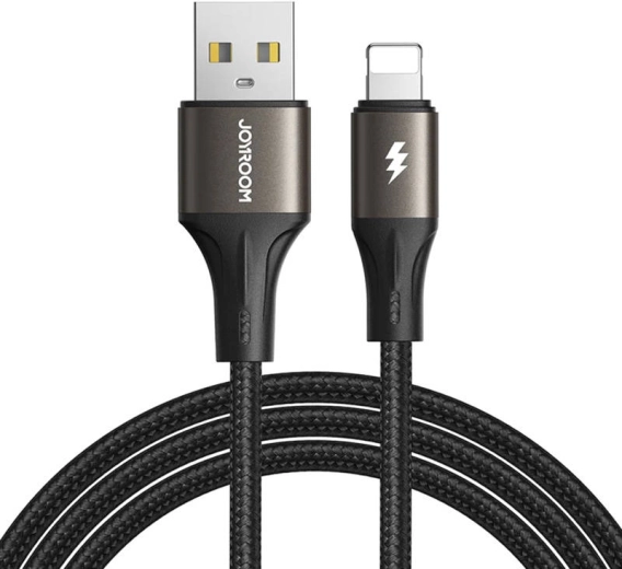 Câble USB vers Lightning Joyroom SA25-AL3 / 3A / 1,2 m (noir)