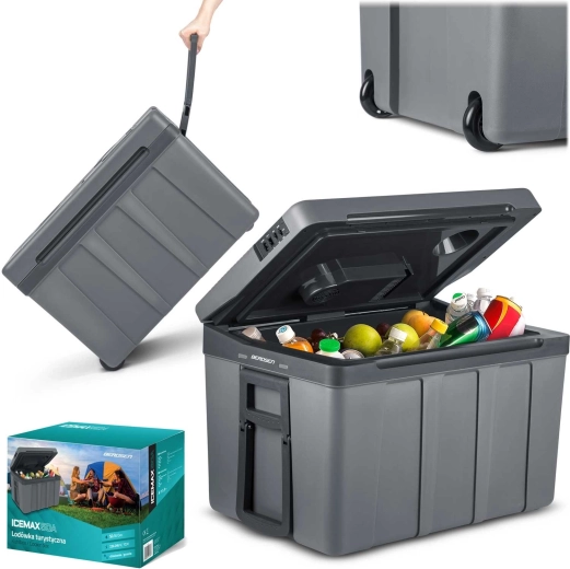 Glacière et chauffe-plat thermoélectrique portable 50 l BERDSEN ICEMAX