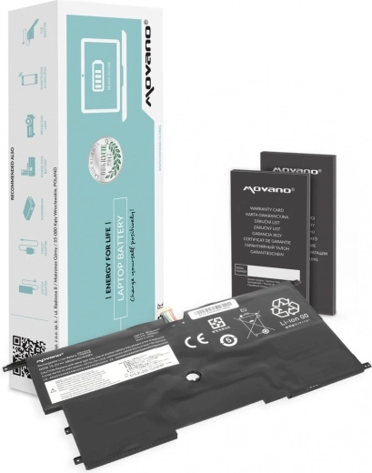 Batterie Movano pour Lenovo ThinkPad X1 Carbon 14 (Gen 2/3) 2800 mAh 43 Wh