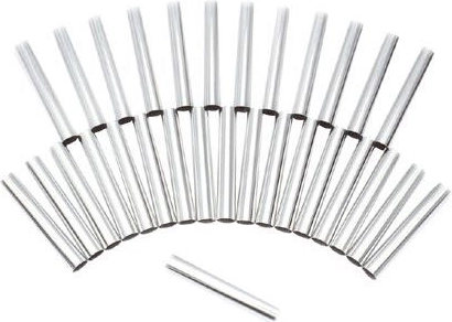 Tubes droits de cuisson 8 cm, lot de 30 pièces