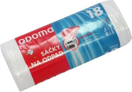 Sacs poubelle 18 l, 40 × 50 cm, 30 pcs, transparents/bleus