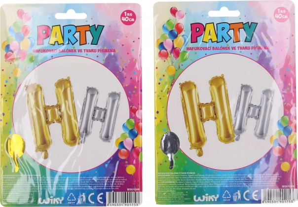 Ballon gonflable en forme de lettre H