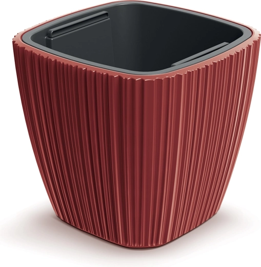 Pot de fleurs ORO 39 cm en rouge rétro