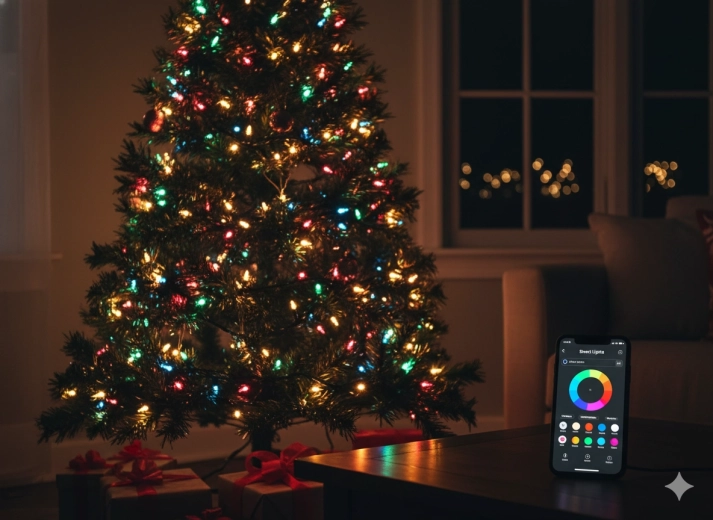 Guirlande lumineuse LED intelligente 100 RGB, multicolore, USB avec télécommande, longueur 10 m