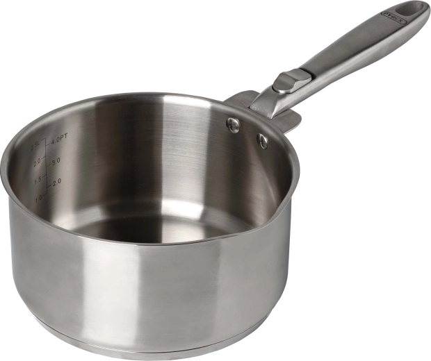 Casserole Infinity avec couvercle en verre 20 cm 2,5 l avec poignée amovible