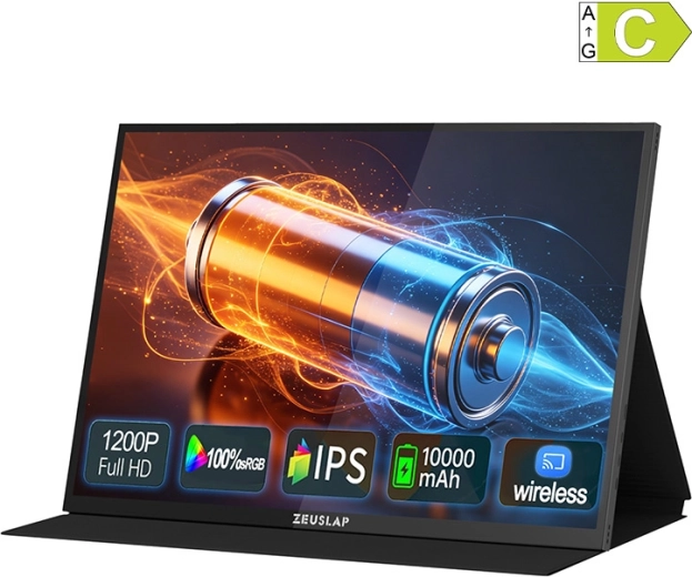 Moniteur tactile portable ZEUSLAP P16BT 16" Full HD+