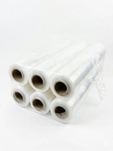 Film étirable transparent 23 microns, 6× rouleaux 1,5 kg
