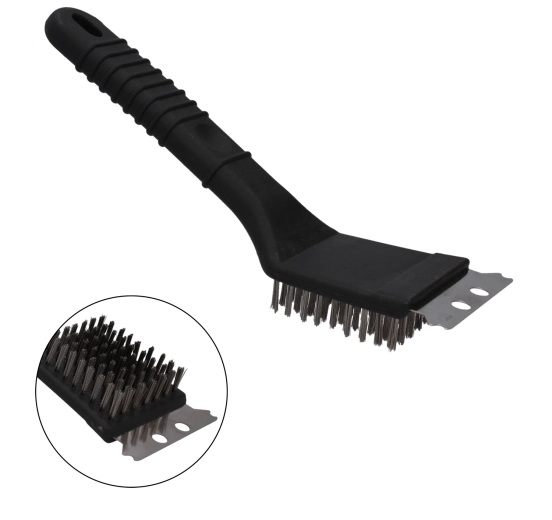 Brosse et grattoir pour barbecue
