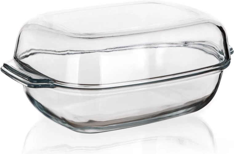 Plat à four en verre avec couvercle CASEO 5,7 l