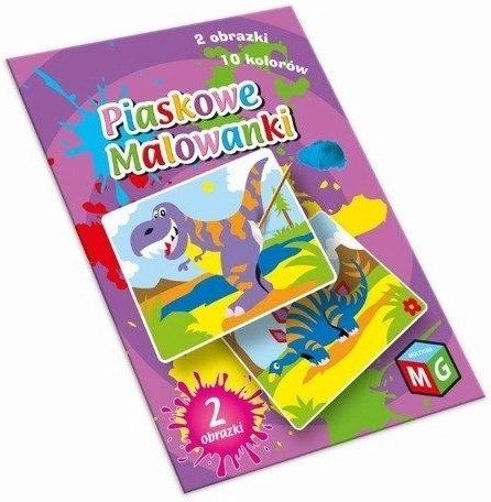 Peinture de dinosaures au sable