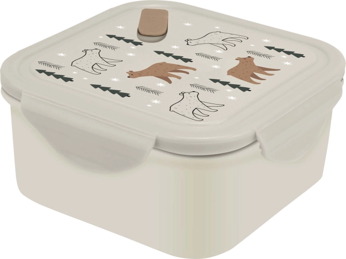 Boîte repas en plastique avec valve KITCHISIMO 1 200 ml ours