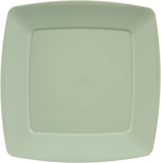 Assiette plate en plastique Sandy verte 23,5 × 23,5 cm