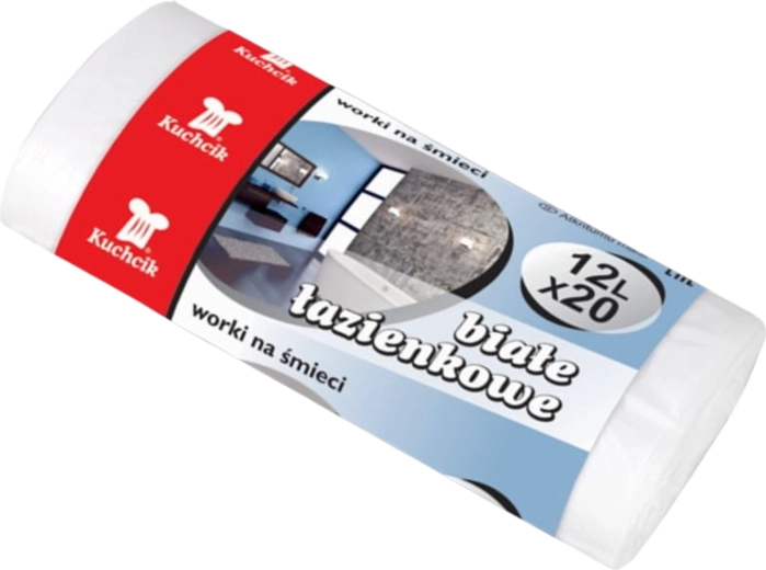 Sachets poubelle 12 l Kuchcik blancs HDPE