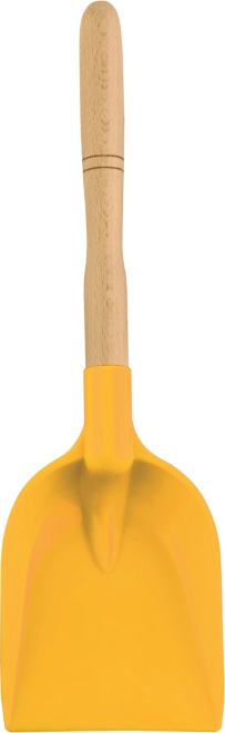 Androni pelle avec manche en bois 34 cm – jaune