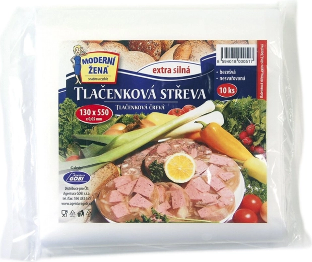 Sachet pour fromage de tête 13 × 55 cm (10 pcs)
