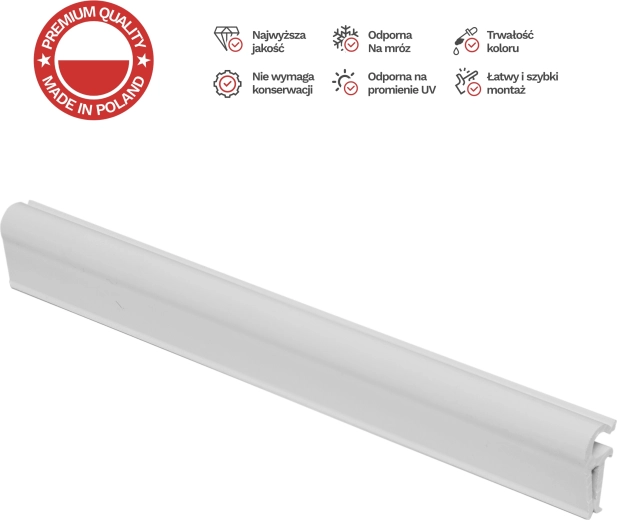 Clips de montage pour bandes de clôture STANDARD, blancs, lot de 10 pièces