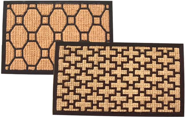 Paillasson en fibres de coco et caoutchouc 40 × 70 cm Toro