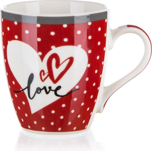 Mug en céramique HOME 240 ml rouge