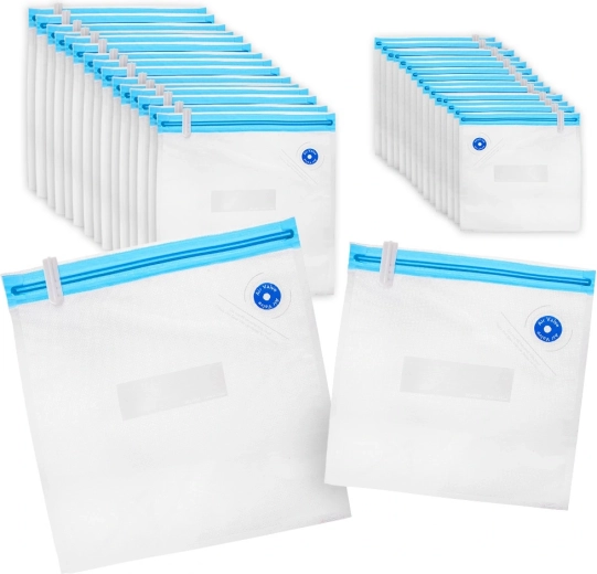 Sachets pour mise sous vide des aliments 26 × 28 cm et 22 × 21 cm, 30 pcs