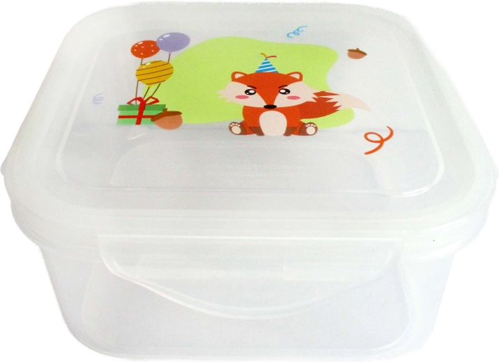 Boîte alimentaire en plastique motif renard 760 ml
