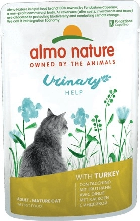 Almo Nature Urinary Help – sachet à la dinde pour chats 70 g