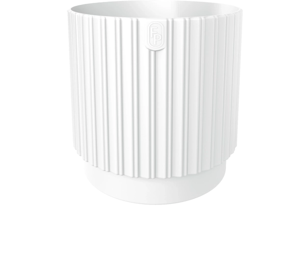 MIKA Cyli Petit ECO pot de fleurs recyclé 22 cm blanc