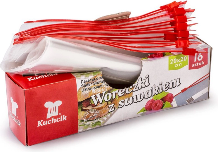 Sachets de congélation à zip 20 × 20 cm, 1,5 l (16 pcs)