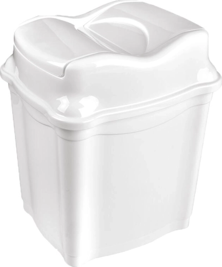 Poubelle basculante 5 L WHIRLPOOL, rectangulaire, plastique