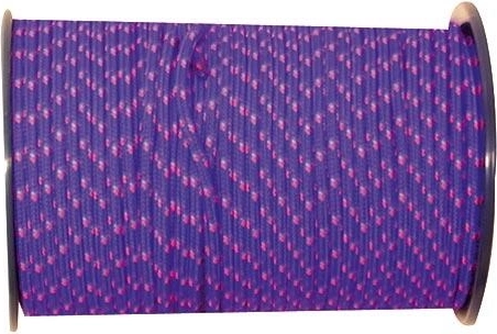 Corde tressée en polyester avec âme 5 mm, multicolore, 100 m