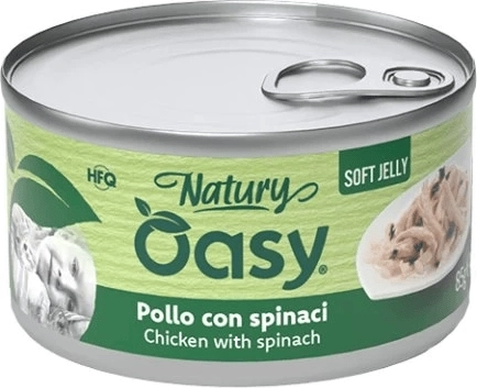 Oasy Natury gelée fine poulet aux épinards 85 g