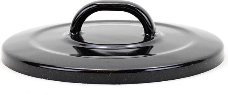 Couvercle BELIS Standard 18 cm – émaillé noir à mouchetures blanches