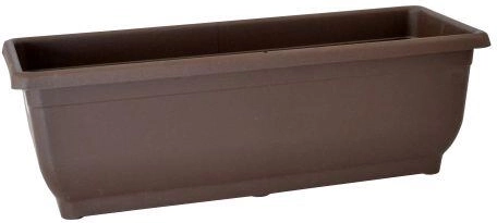 Jardinière auto-irrigante AQUA GLORIA sans soucoupe 50 cm marron