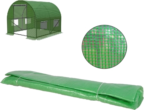 Bâche renforcée pour serre tunnel de jardin 2 × 2 × 2 m, PE 140 g/m² avec filtre UV