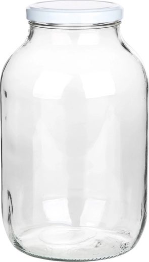 Bocal en verre de conservation Twist 4 l avec couvercle à vis 100 mm